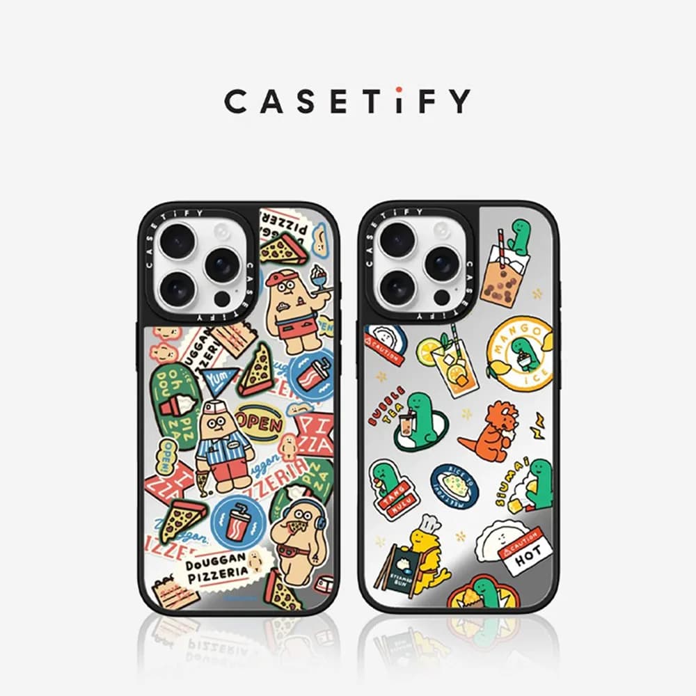 CASETiFY Joguman·mouggan Stickers Series Magnetic Drop-proof Case for iPhone 13 14 15 16 17 Pro Max Air Plus Protect Cover