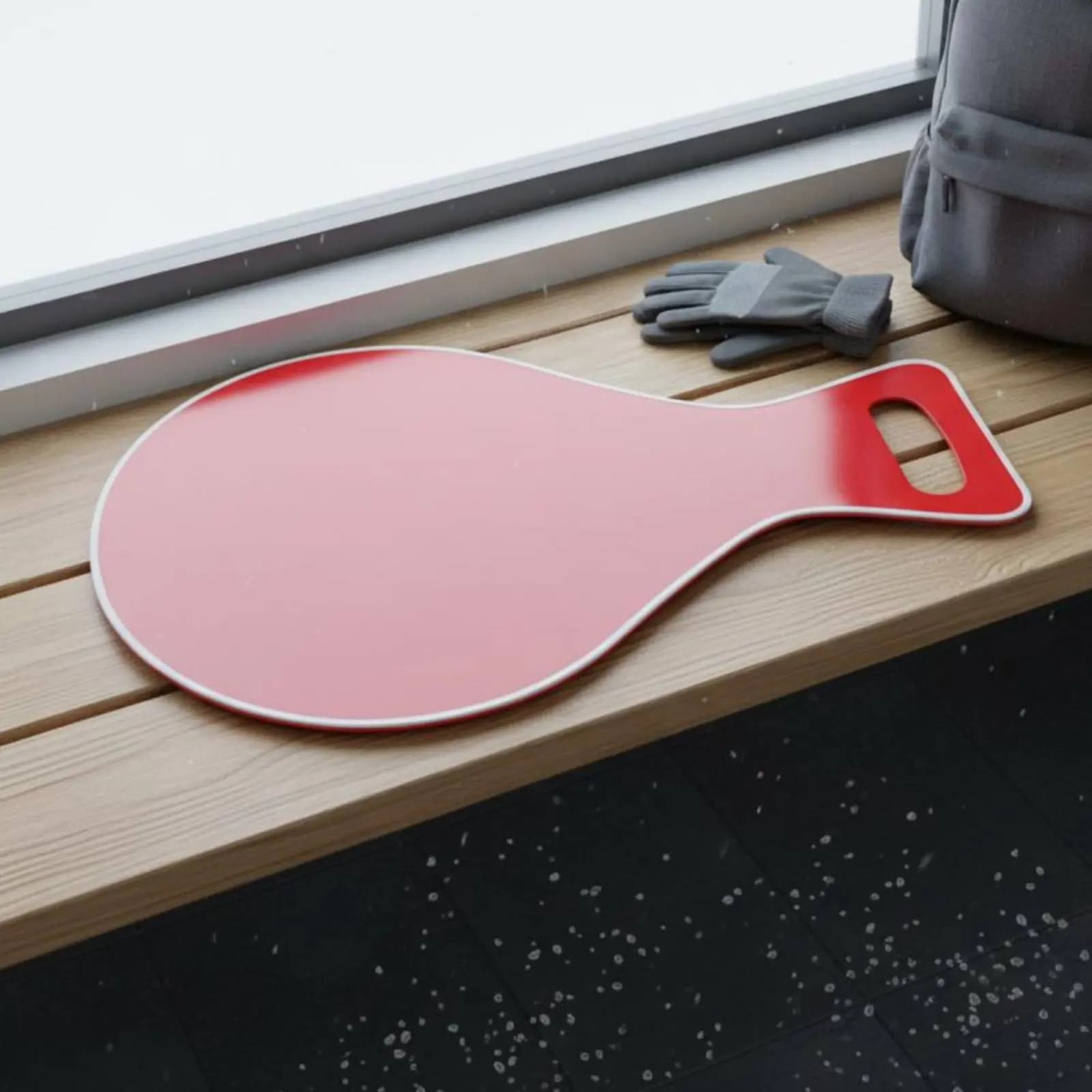 Slitta Invernale Pieghevole, Slitta Portatile a Lunga Durata con Maniglia, Slider Invernale in PVC, Attrezzatura Sportiva Invernale Resistente all'Usura, Superficie Antiscivolo