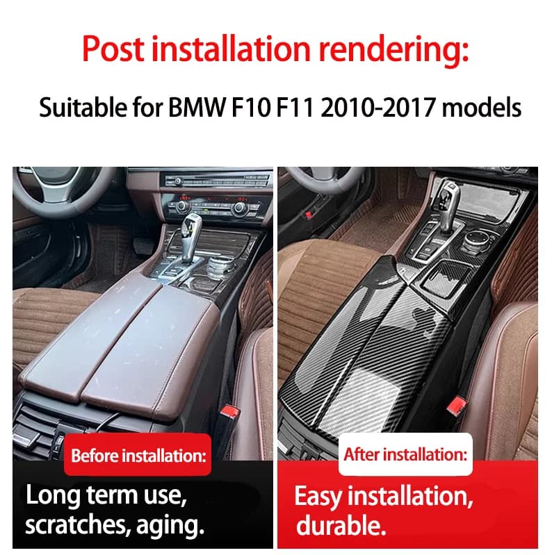 Suitable for BMW 5 Series armrest box cover 520i 525i 528i 530i central control saddle storage box cover protective cover