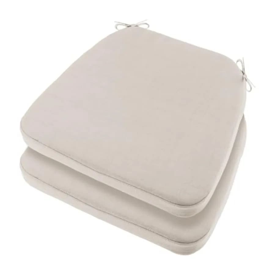 Cuscini per sedie da pranzo con lacci, cuscini impermeabili per esterni con fondo antiscivolo, fodera rimovibile lavabile in lavatrice, 16"x16"x