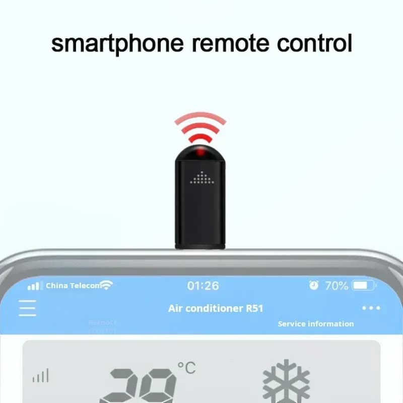 Adattatore per trasmettitore a infrarossi per smartphone di tipo C, controllo intelligente delle app per TV e altri dispositivi con funzionalità remota a infrarossi