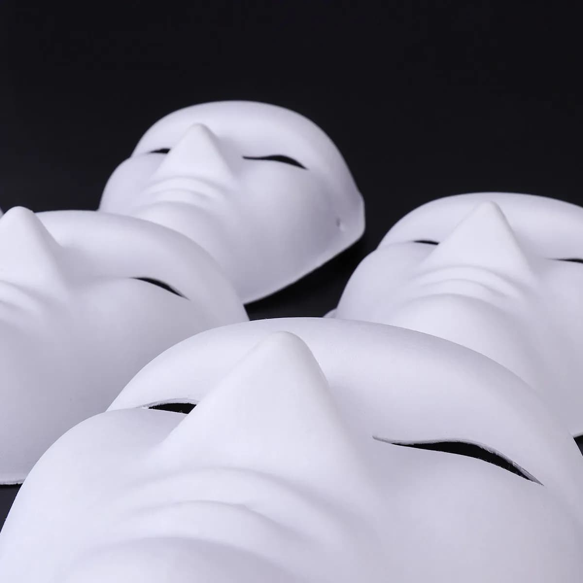 24 Maschere Bianche per Dipingere, Maschera Fai-da-Te in Carta per Costume di Halloween, per Uomini e Donne, per Feste in Maschera e Carnevale