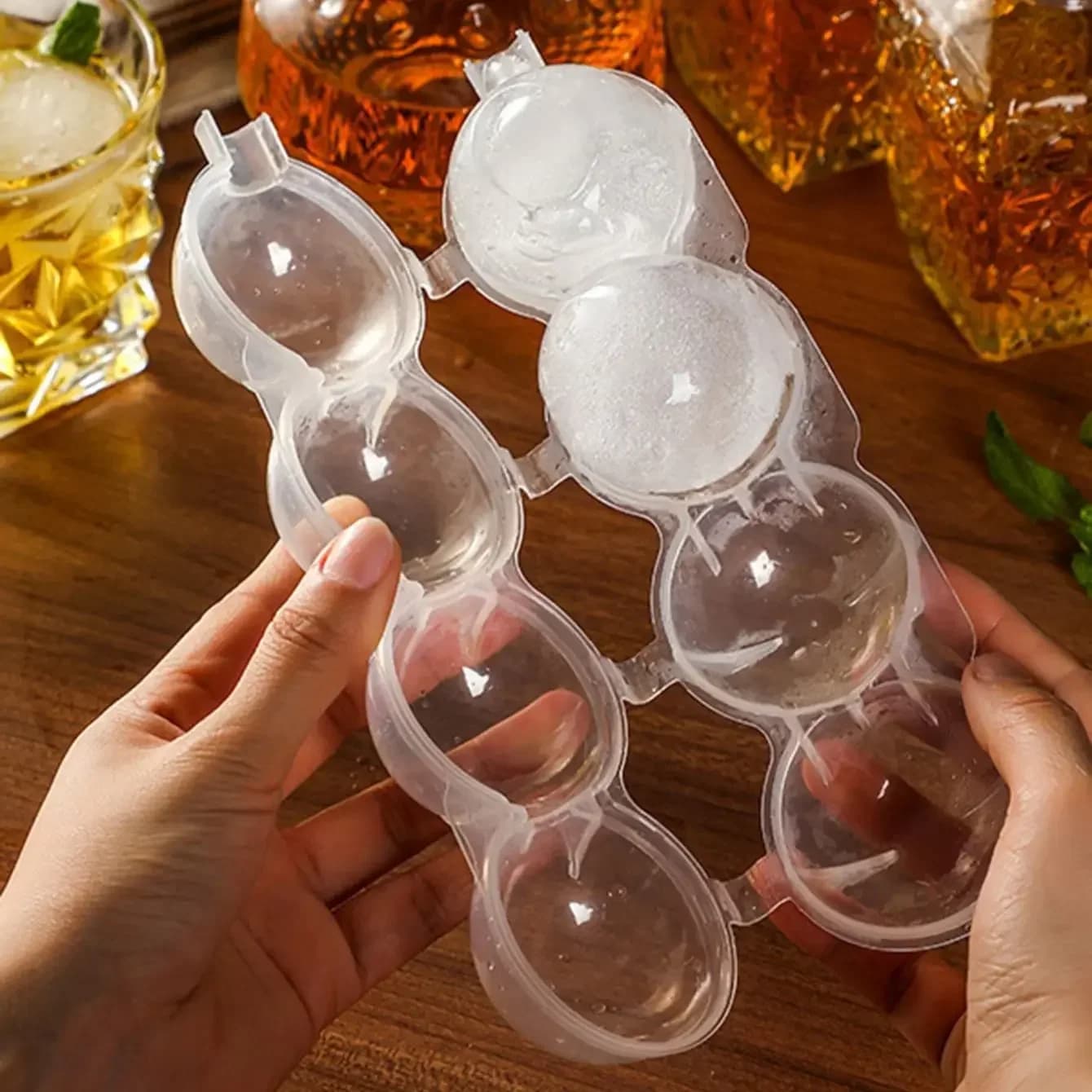 1 pezzo - Stampo per palline da hockey su ghiaccio Creazione di ghiaccio Stampo per blocchi di ghiaccio sferico circolare