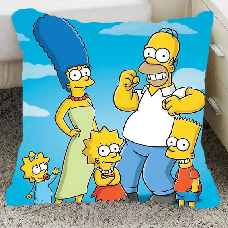 Cuscini e guanciali con personaggi dei cartoni animati dei Simpson, cuscini per il soggiorno, cuscini per il tempo libero, cuscini per auto, cuscino di supporto lombare, regalo
