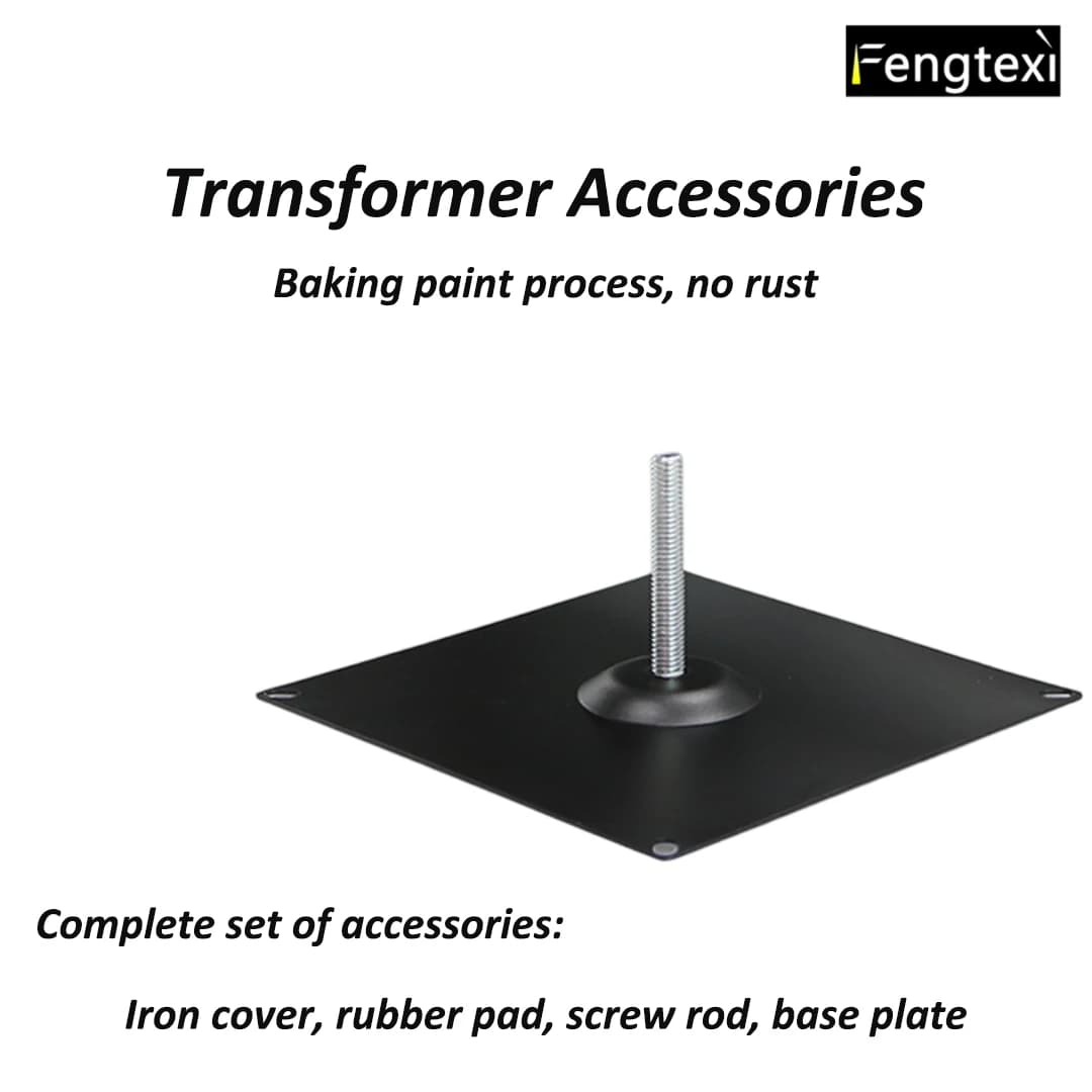 190mm 200mm 220mm 240mm Accessori per la base di montaggio del trasformatore toroidale Copertura in ferro Cuscinetto in gomma Piastra di base compatibile