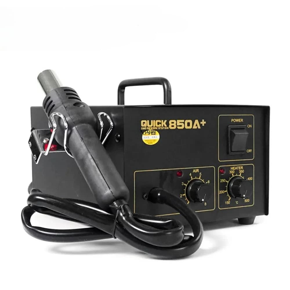 QUICK 850 Series Rework Station Hot Air Soldering Station SMD Rework Station Lead Free With Heat Gun 850A 850A+ 850D