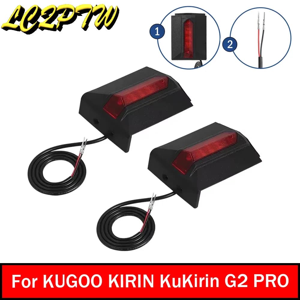 Luce laterale sinistra o destra con coperchio Lampada luce laterale scooter elettrico per KUGOO KIRIN KuKirin G2 PRO Parte luce laterale posteriore