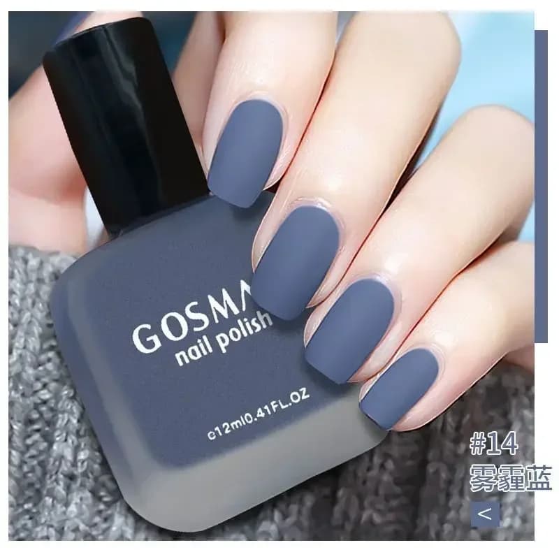 Smalto per unghie smerigliato da 12ml non cuocere non sbucciare lo smalto per unghie opaco con nebbia estiva nero rosa rosso vino rosso blu bianco