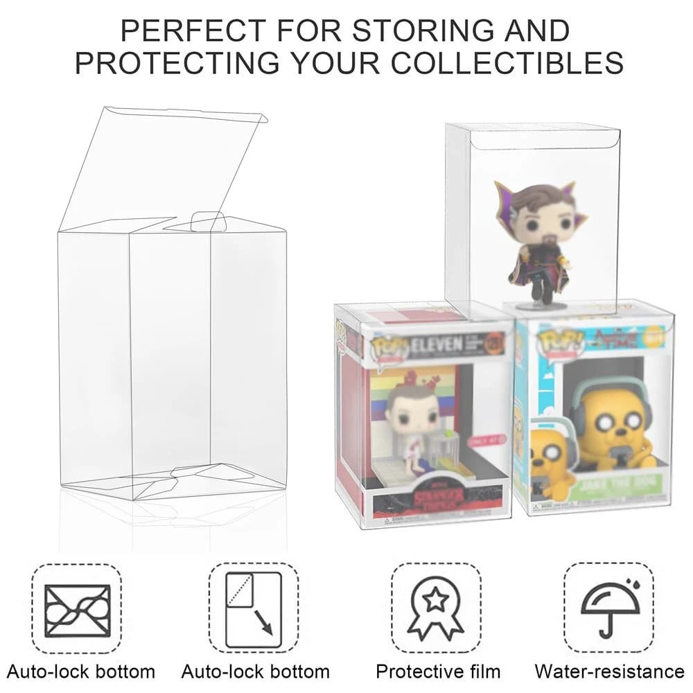 Custodia Protettiva in PET Compatibile con Funko Pop Super Figures Box da 6 Pollici | Figura NON inclusa | Plastica Riciclabile Spessa 0,5 MM
