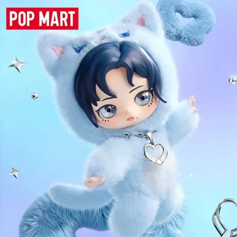 POP MART Aespa FLUFFY CLUB SERIES Blind Box Toys Kawaii Anime Action Figure Caixa Caja Surprise Mystery Box Bambole Regalo per Ragazze