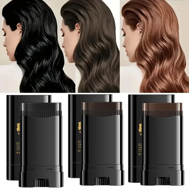 HEYXI Pen for temporary dyeing for instant gray Root hair Cover Up Stick Colorful cream for disposable black hair Quick cover White hair