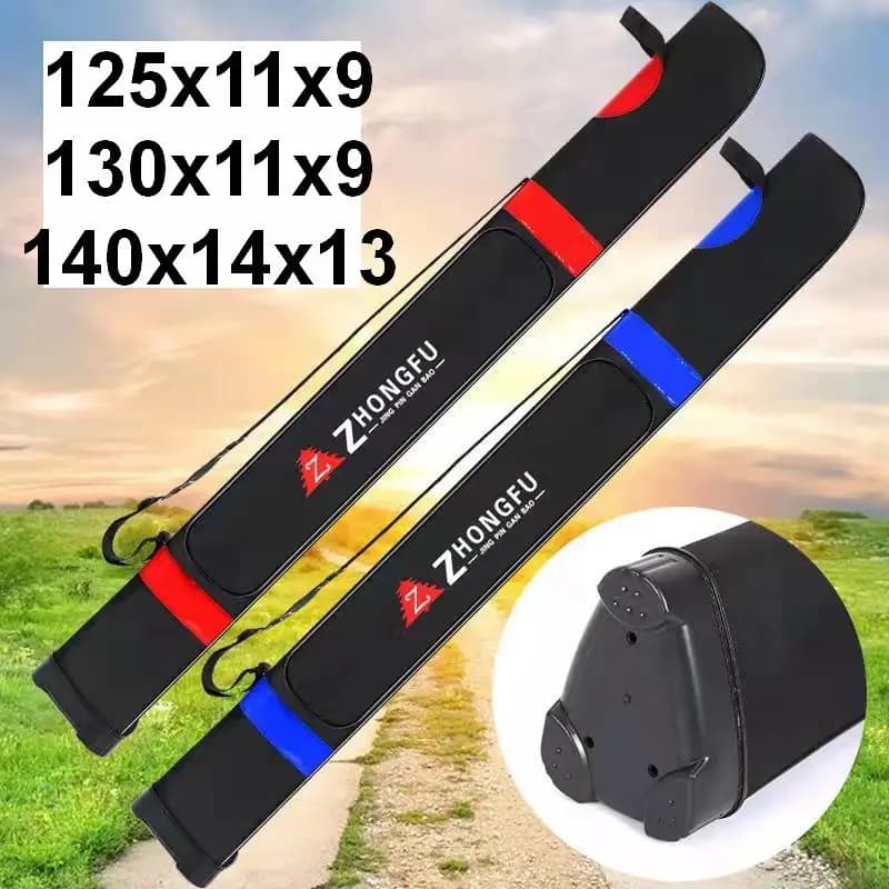 OX125 OX130 OX140 Fishing Rod Case Bag Backpack 600D Heavy Oxford Fabric Material Hard Core 150cm 145cm 140cm 1.5m 1.45m 1.4m