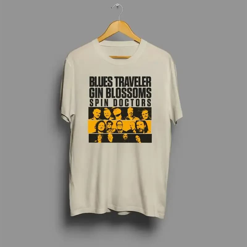 Blues Traveler Gin Blossoms Spin Doctors 2025 T Shirt Full Size S 5Xl Am833