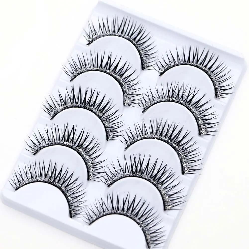 Fake Eyelashes for a Big Eye Effect, Long-Term Eye Makeup Tool, Fake Eyelashes with Paillettes for Extension Eyelashes