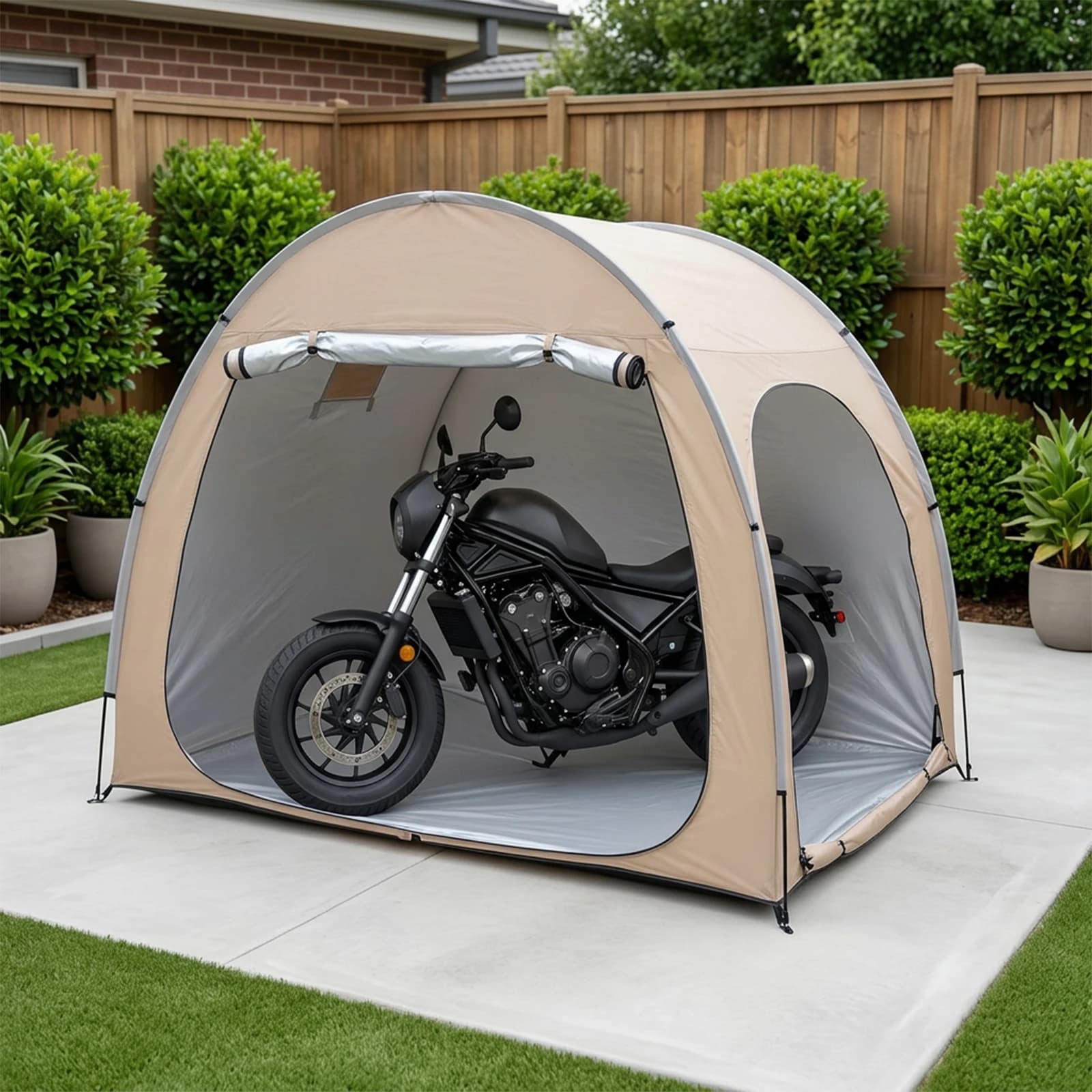 Tenda Portatile Rinforzata in Tessuto Oxford per Biciclette, Riparo Privato per Viaggi, Escursioni, Ciclismo, Campeggio e Viaggi all'Aperto
