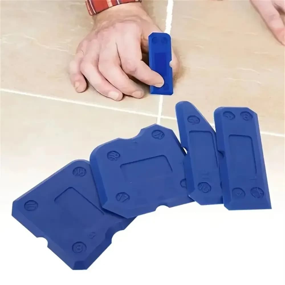 Set di 4 strumenti per calafataggio in silicone: versatile, facile da pulire e professionale per la diffusione di sigillanti