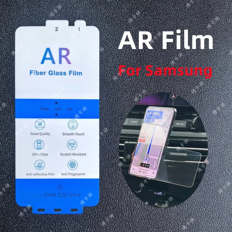 2 Pezzi Pellicola Anti-Riflesso AR per Samsung Galaxy S22/S23/S24/S25/S26 Ultra, Pellicola Migliorativa Schermo AR per Galaxy A56 S25edge S24FE