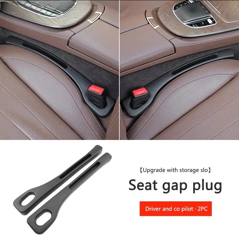 Striscia di riempimento nera per il vuoto tra i sedili dell'auto, striscia di chiusura laterale a tenuta stagna per tutti i modelli di auto, porta carte e telefono, accessori.