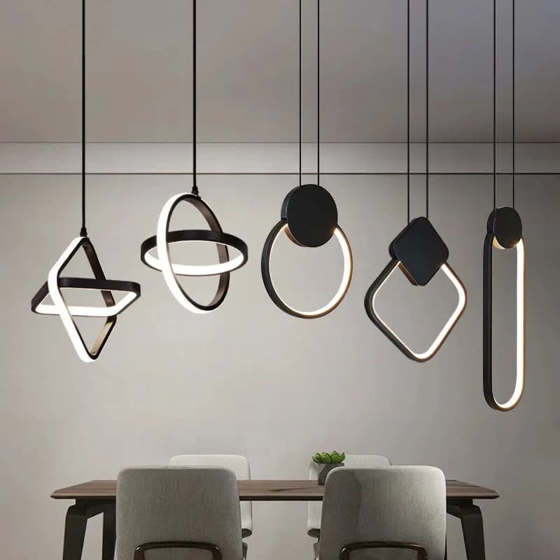 Lampade a sospensione a LED nordiche per soffitto, comodino, soggiorno, tavoli da pranzo, decorazione della cucina, lampada a sospensione moderna