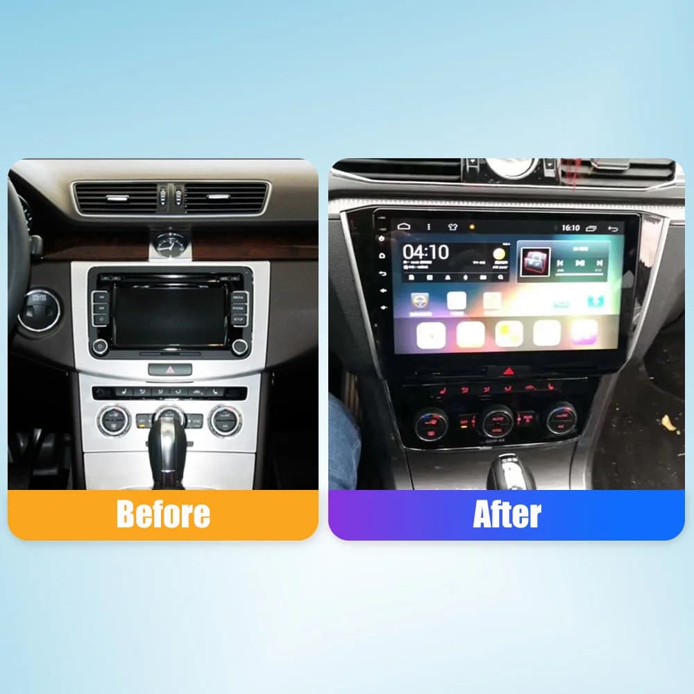 Android Autoradio Lettore Multimediale Per VW PASSAT 2016-2019 2Din Navigazione GPS Carplay Android Auto Autoradio BT WIFI 4G Stereo