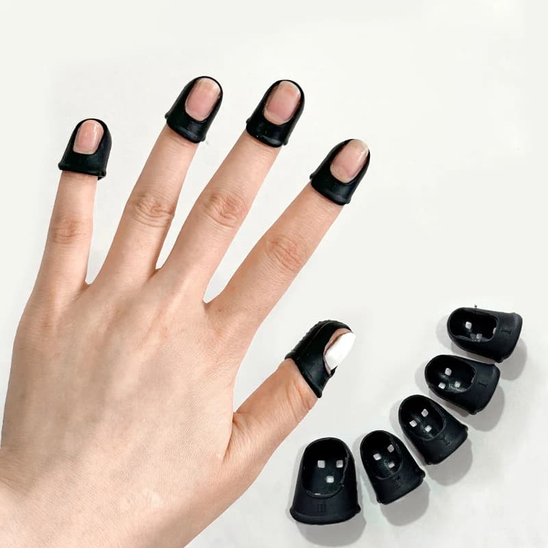 【1PCS Guanti protettivi in acrilico nero anti-UV per protezione dalle radiazioni della lampada LED, attrezzatura per nail art】