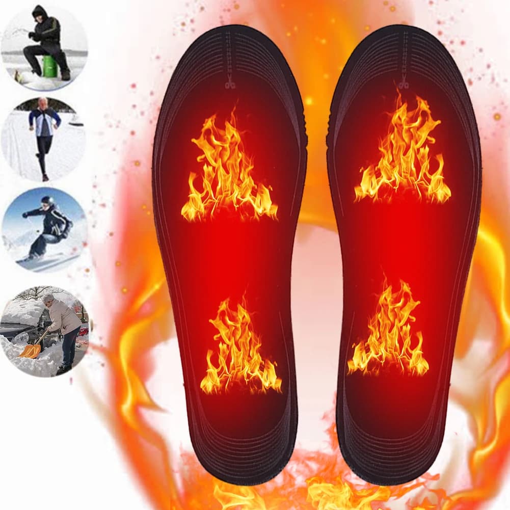 Nuove Solette Riscaldate Ricaricabili USB Taglia 35-45, Personalizzabili, per Scarpe Elettriche Riscaldate, Ideali per Sci e Scaldapiedi Invernali all'Aperto