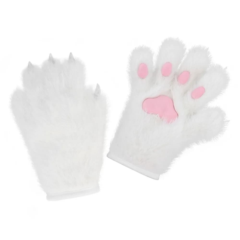 Guanti Cosplay a Forma di Zampa di Gatto, Caldi e Spessi, Accessori per Travestimenti, Guanti a Forma di Zampa di Cucciolo per Feste