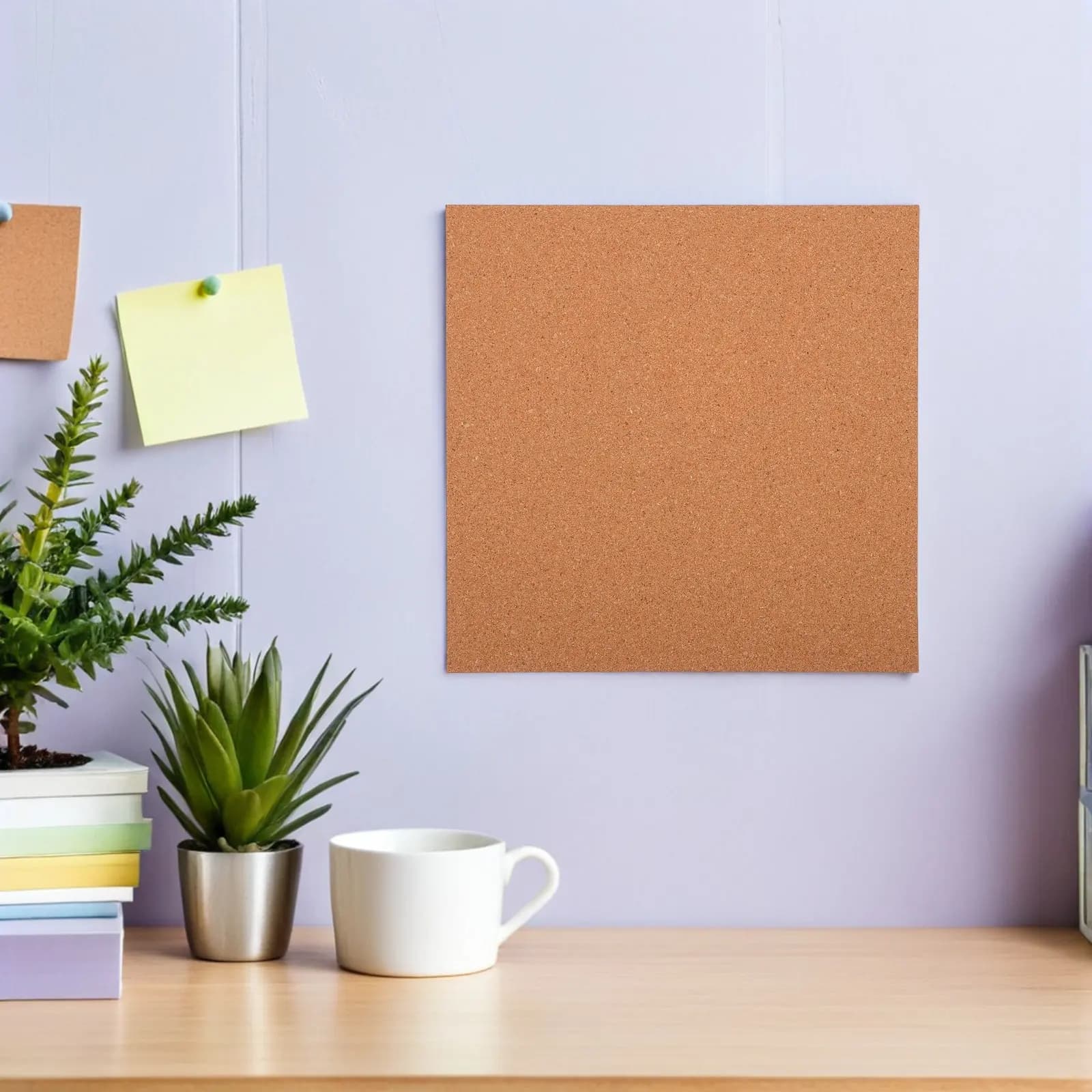 5 Fogli di Sughero Decorativi per Parete, Facilmente Tagliabili, per Bacheca, Memo, Ufficio, Aula, Casa, Esposizione Foto e Avvisi