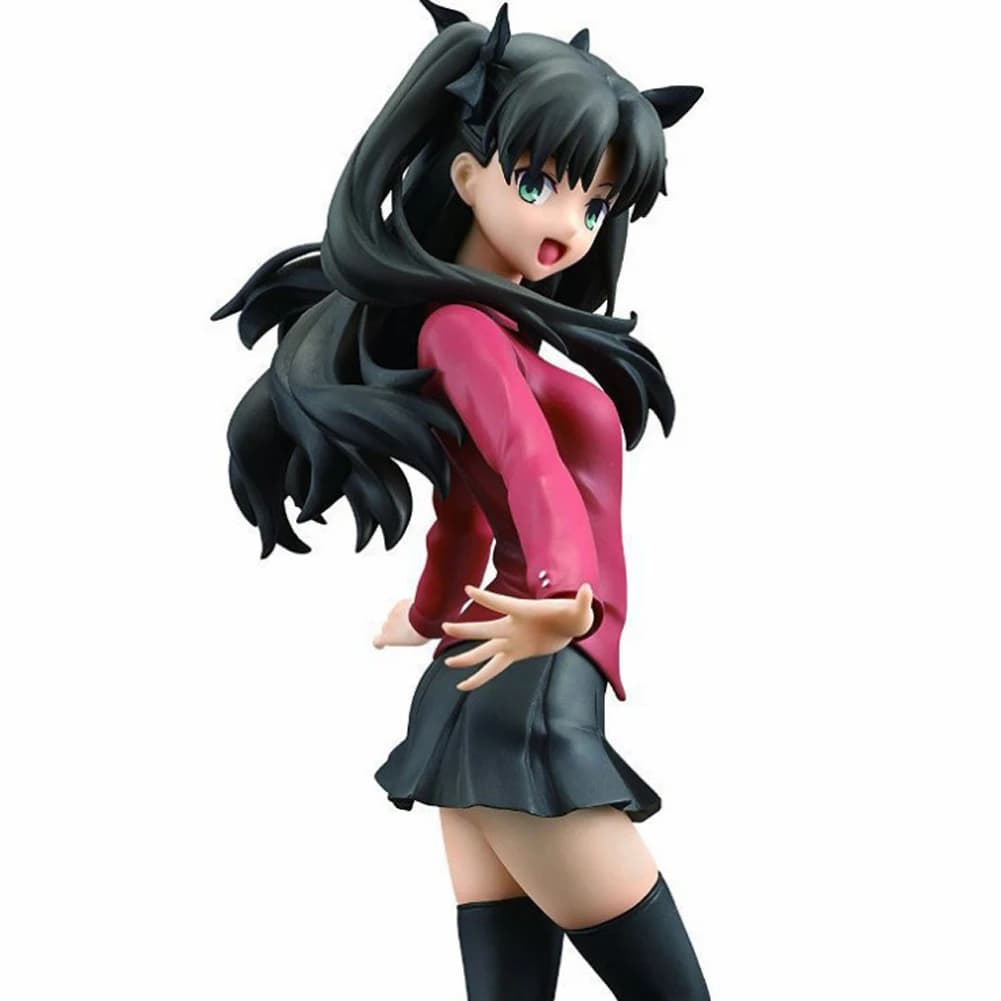 FGO Anime Figura Tohsaka Rin action figure Guardando la postura di schiena Tohsaka Rin Figurine Modello in PVC Ornamento per adulti Statua regali 21 cm