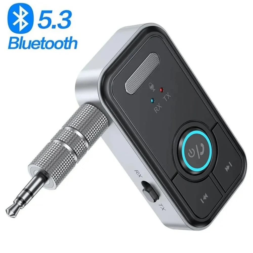Bluetooth 5.3 Car AUX Audio Adapter Receiver Transmitter AUX Wireless Audio Adapter 3.5mm Jack for Car Earphones TV Speakers