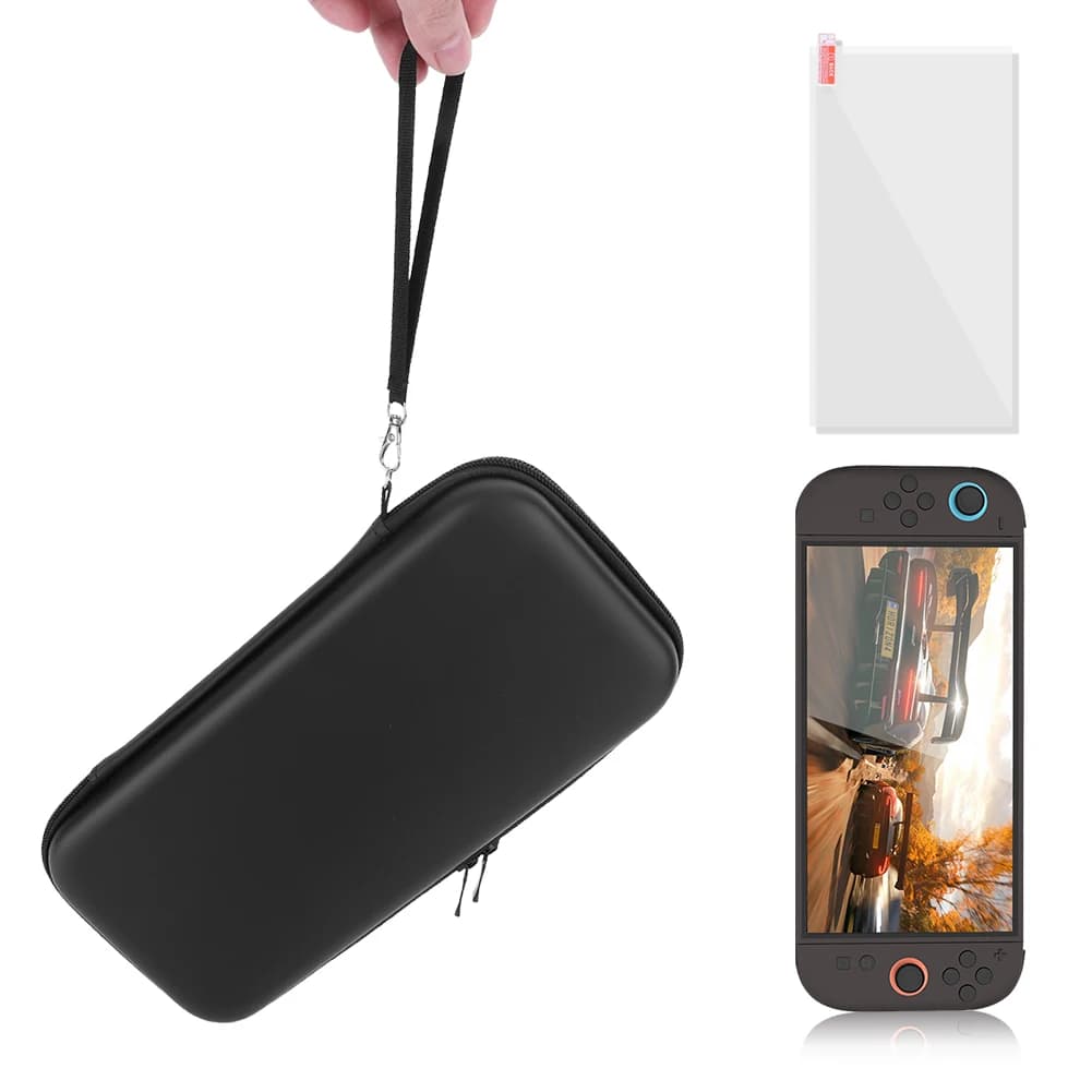Custodia da trasporto in PU e protezione per lo schermo per Switch 2 Borsa da trasporto portatile Borsa da trasporto antiurto per console di gioco portatile Switch 2