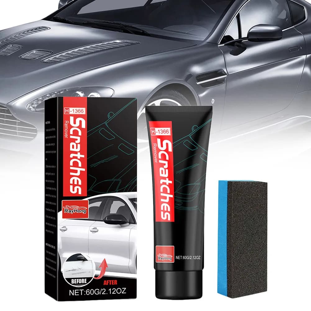 Cera per la rimozione dei graffi dell'auto 60g, pasta professionale per la riparazione della vernice e la lucidatura, per la pulizia profonda e la cura della ripristinazione della superficie dell'auto