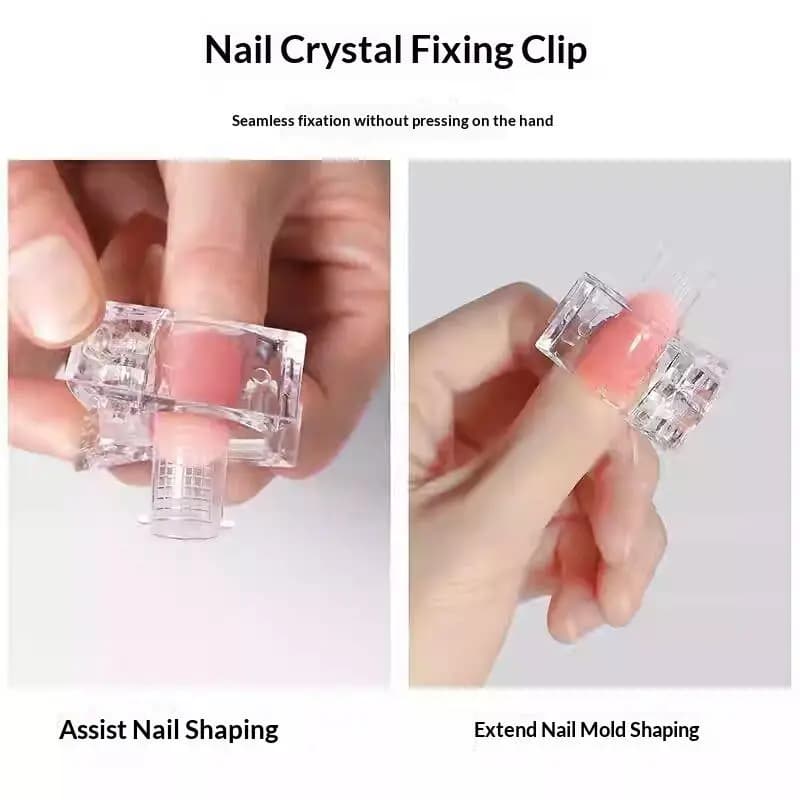 Acrylic Nail Clip Transparent Gel Quick Building Nail Tips Clips Fingernail Extension UV Clamps Manicuring Art Builder Tools Set