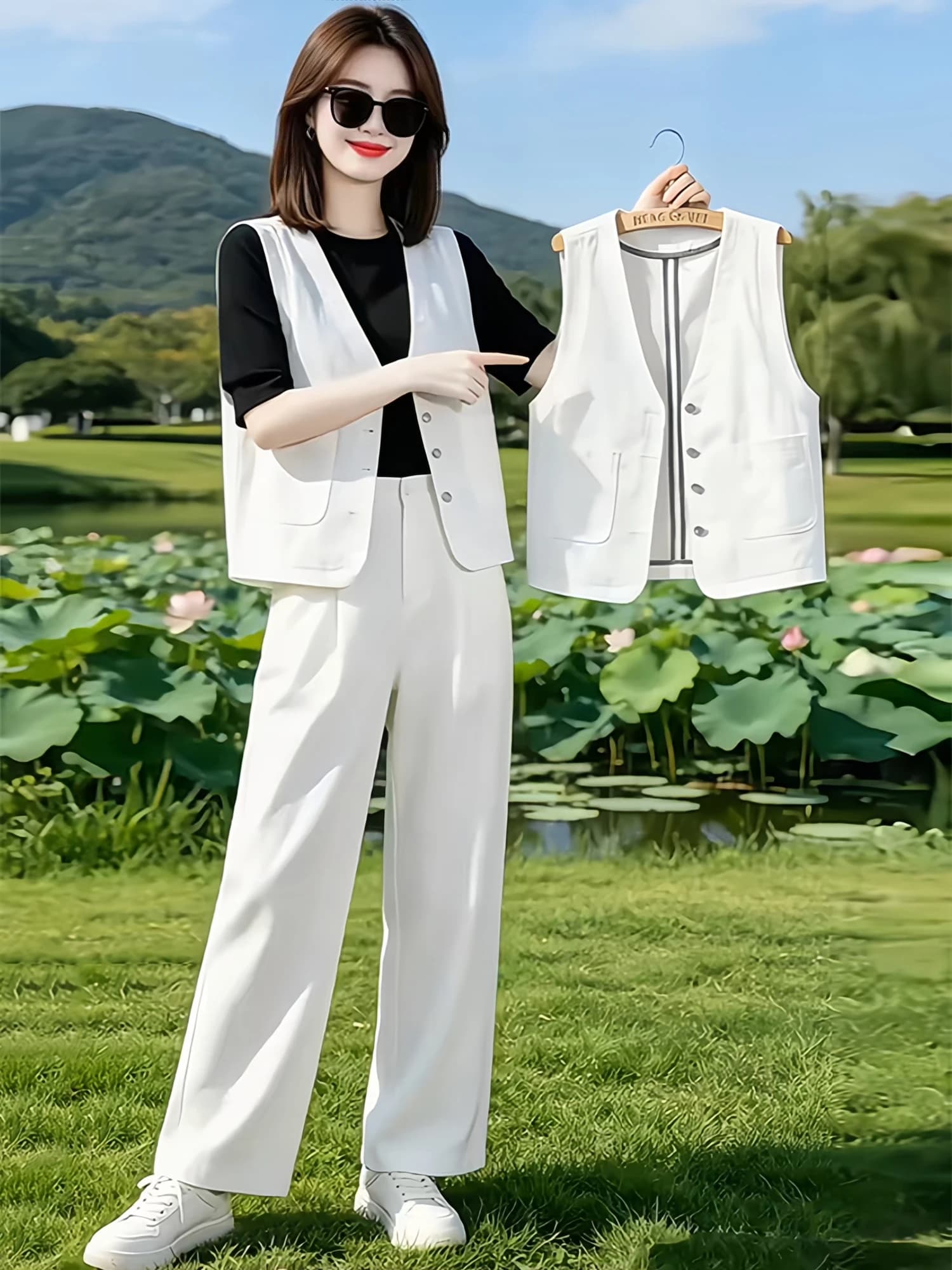 Stylish Women's Sleeveless Jacket 2026 New Casual Fashion Elegant Vest Top Quality Fabric Comfortable Warm round Neck Design