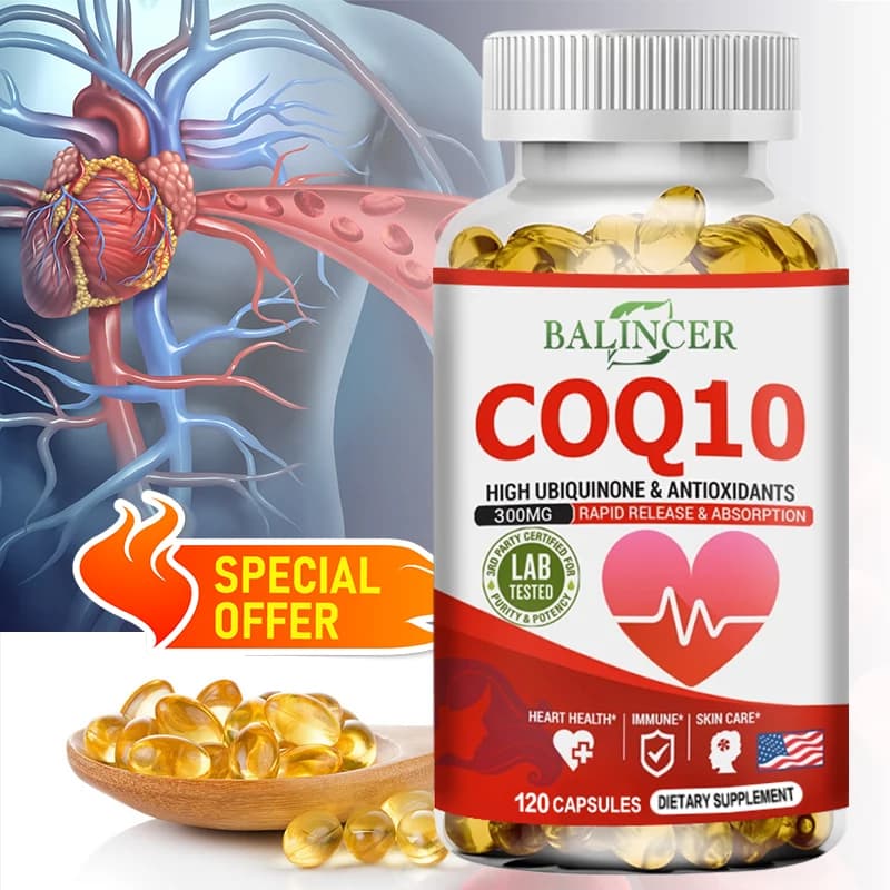 Coenzyme Q-10 - Natural Antioxidant for cardiovascular health Helps to boost cellular energy output and immune system