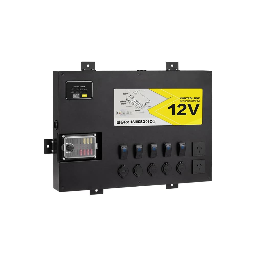 Control hub power control box 12 V DC 40 A DC integrated and 1500 W inverter for 4x4 automatic electrical systems