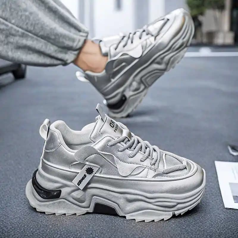 Black Men's Sport Shoes with Plateau, Black Women's Sport Shoes, Black Men's Shoes On Sale, Tenis Sport and Leisure