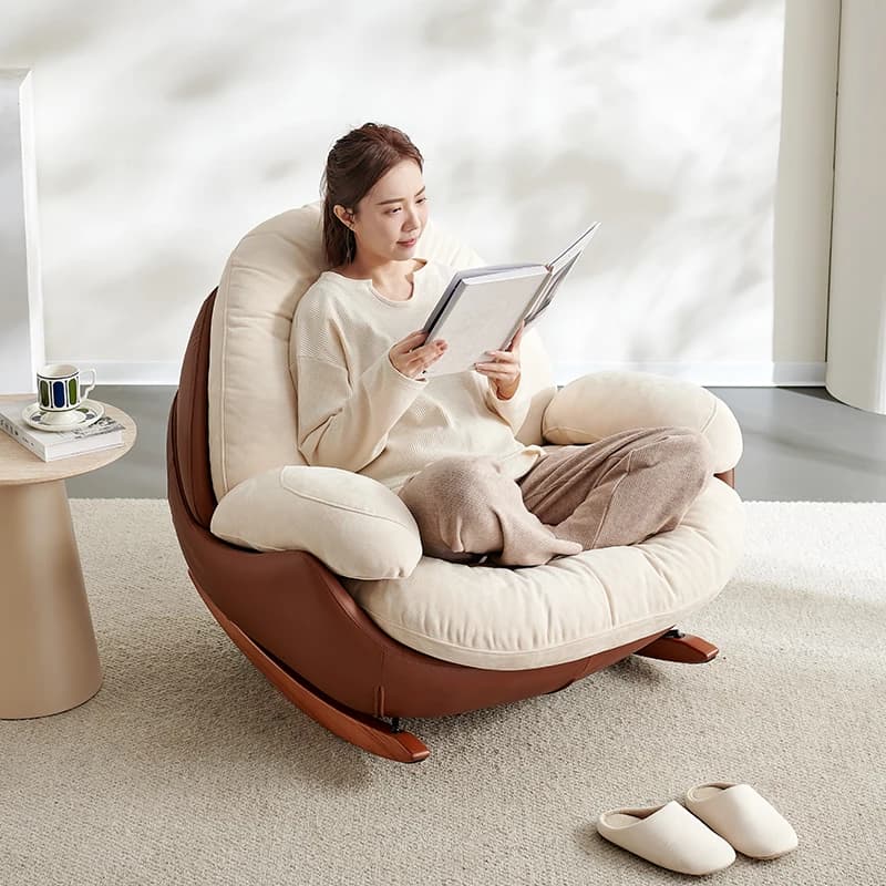 Poltrone a dondolo per soggiorno, sedie da gaming, sedie da lettura, sedie di design, poltrone di lusso per camera da letto, comodi fauteuils da salotto, mobili per la casa