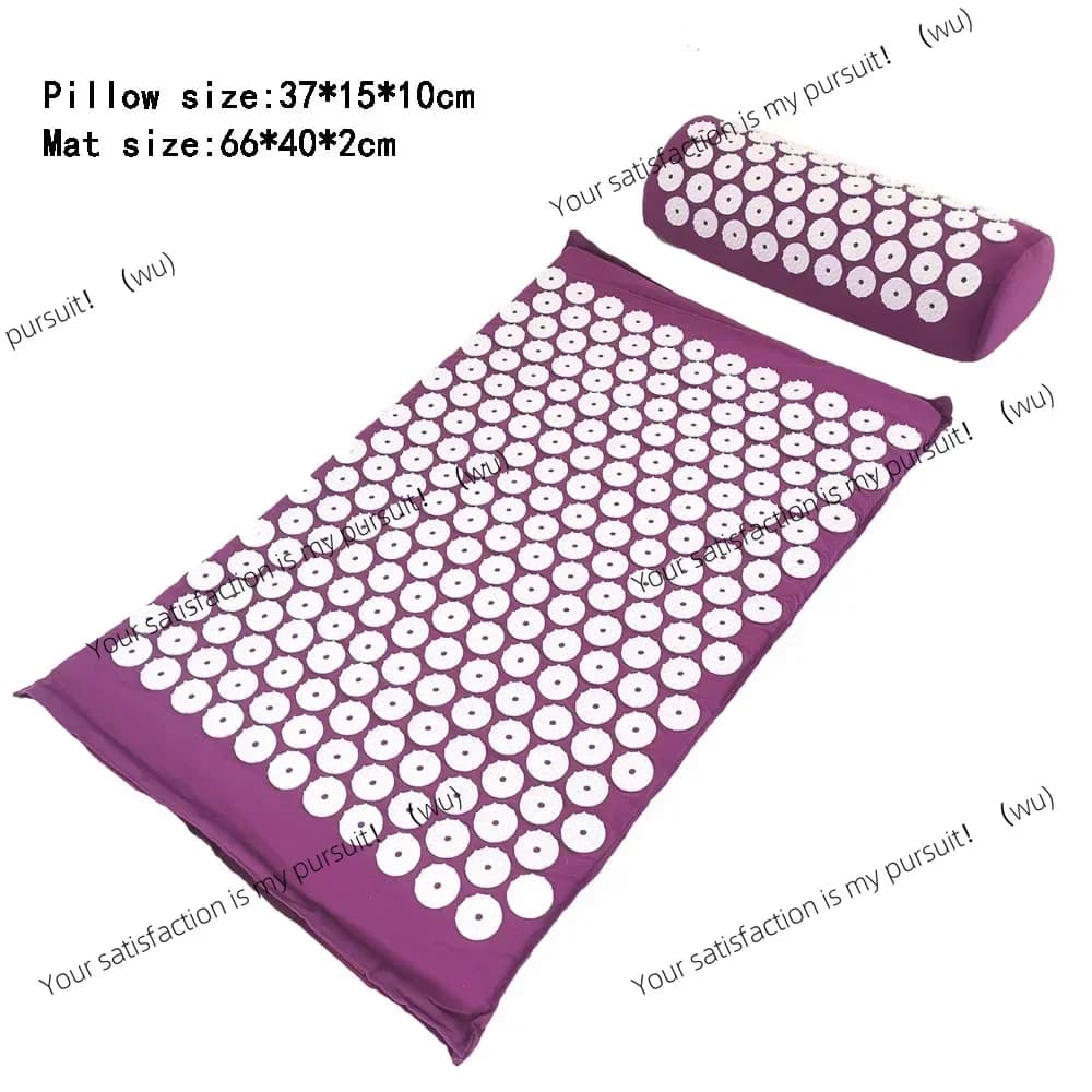 Massage Cushion Massage Yoga Mat Digitopression Relieve Pain Stress Back pain Body pain Mat with tips Acupuncture Mat and pillow set