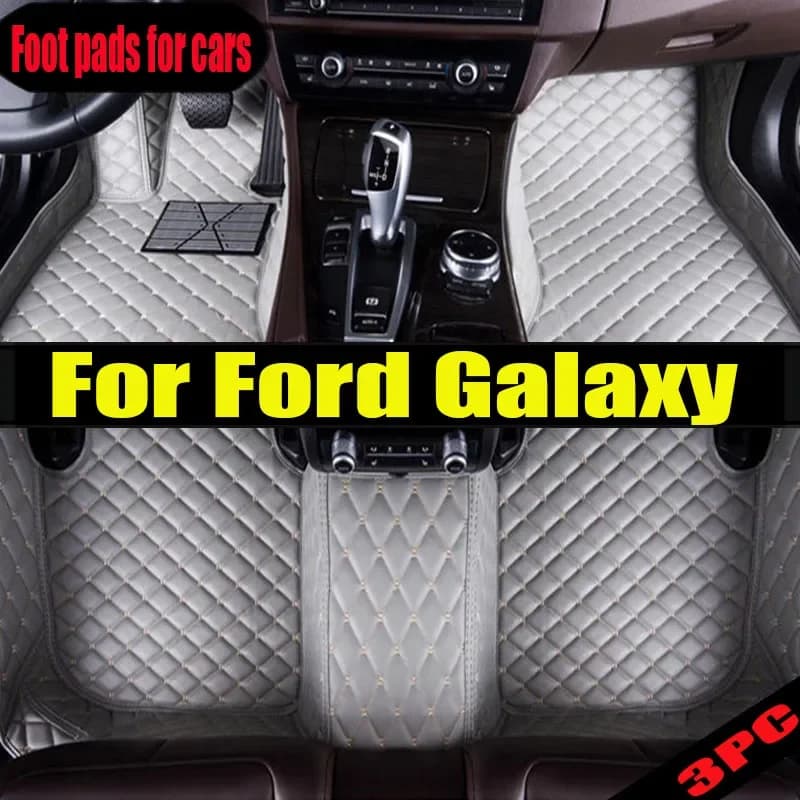 Tappetini originali per auto per Ford Galaxy Mk IV 3 2016 ~ 2019 7 posti parti interne tappetino impermeabile tappetino accessori