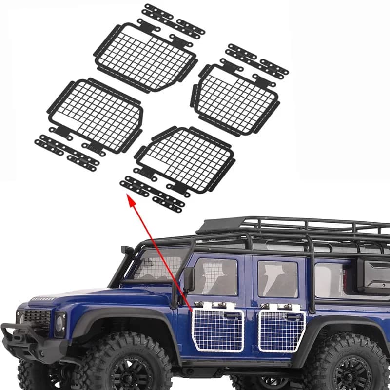 Maglia di protezione per finestra reversibile in acciaio inossidabile Grc per parti opzionali di aggiornamento Traxxas 1/18 Trx4m Defender # g178ys/b