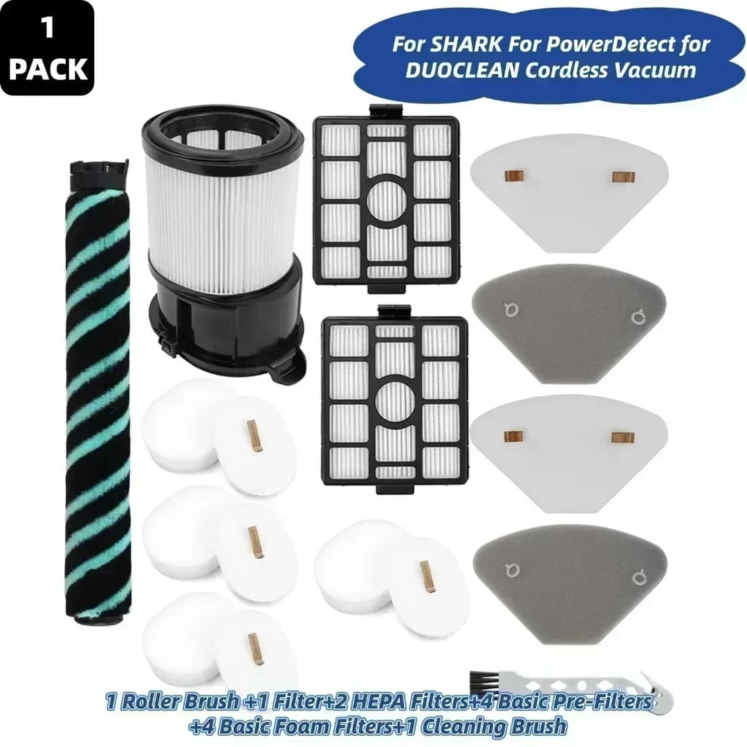 13PCS Brush Set and Filters HEPA Roller Pre-foam filters for Shark IP3251EUT IP3251C IP3251 IP3252 Parts for wireless vacuum cleaner