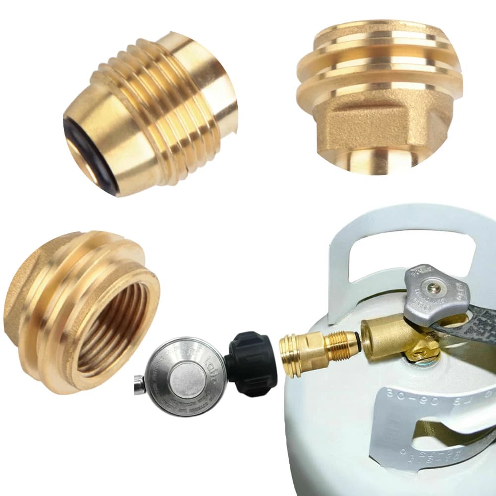 Service Valve for Propano, Adapter for Gas Stoves Resistant to Usura, Gas Conversion Joint for Perdite Test, Camping Accessories