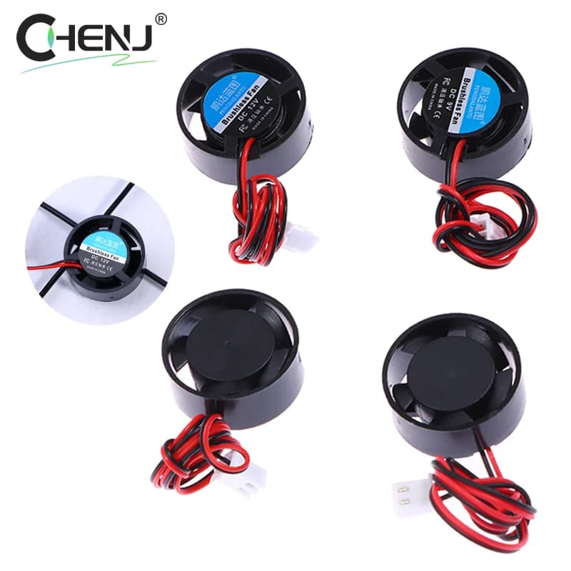 Mini 2510 25*10MM DC 5V 9V 12V 24V Round 2-Pin Cooler Chipset Brushless dissipatore di calore muto Mini Notebook Micro ventola di raffreddamento