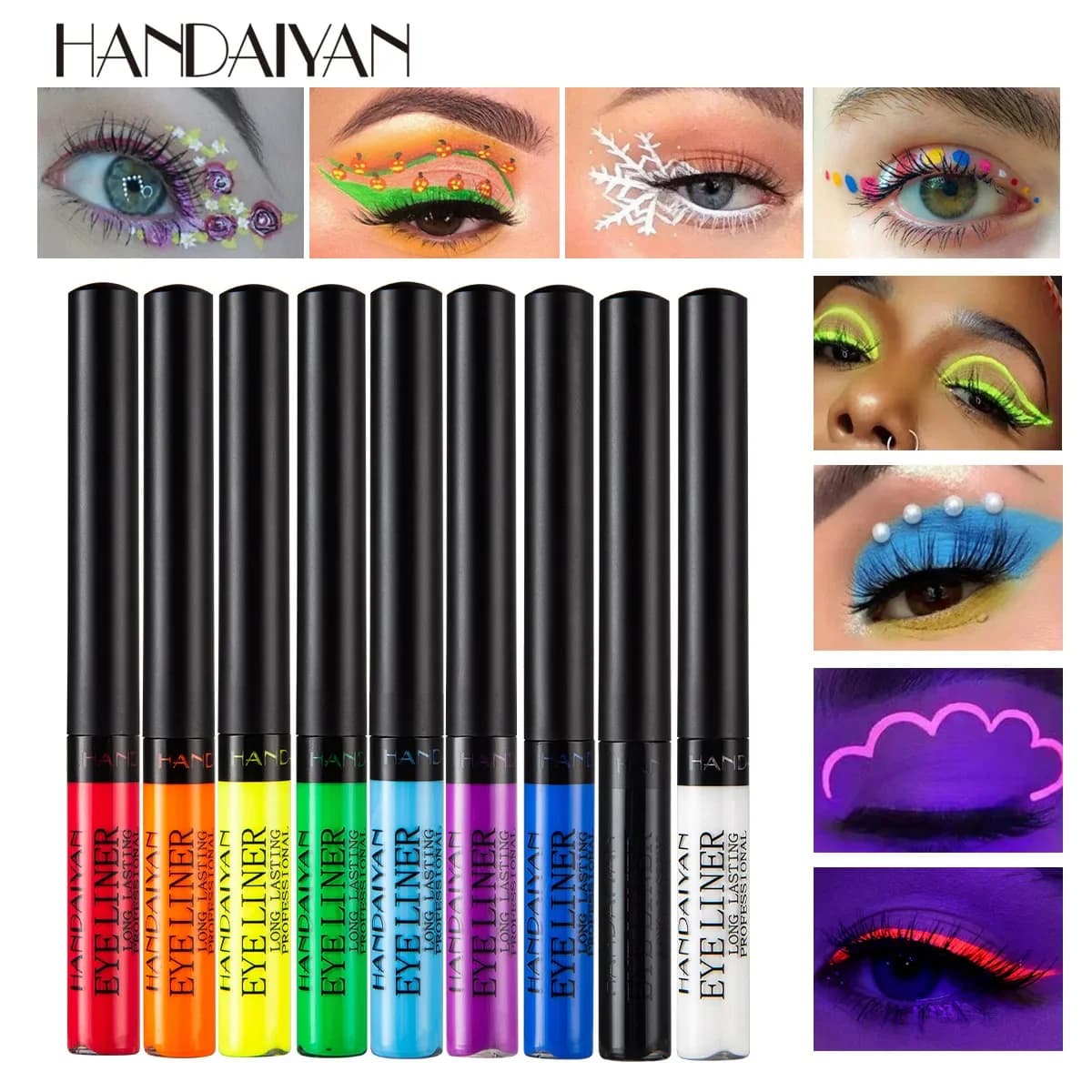 Colored Eyeliner Set Waterproof Eyeliner Pencil Long Lasting Matte Eye Liner Makeup Cosmetic Beauty Colorful Liner