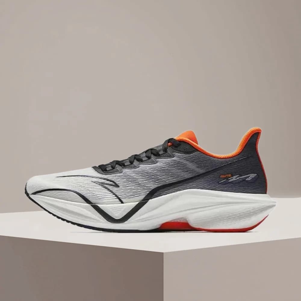 Scarpe da corsa ammortizzate basse da uomo Anta MACH 5.0: comode, eleganti e versatili in bianco, nero e viola,112525583-5
