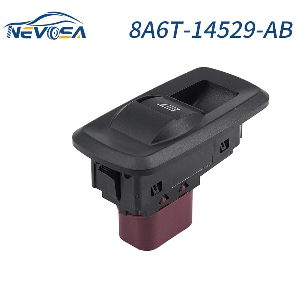 NEVOSA 8A6T-14529-AB Per Ford Festiva Fiesta SE Ecosport 8A6T14529AB BE8Z-14529-BA Finestra di Automobile Passeggero Interruttore Singolo Pulsante