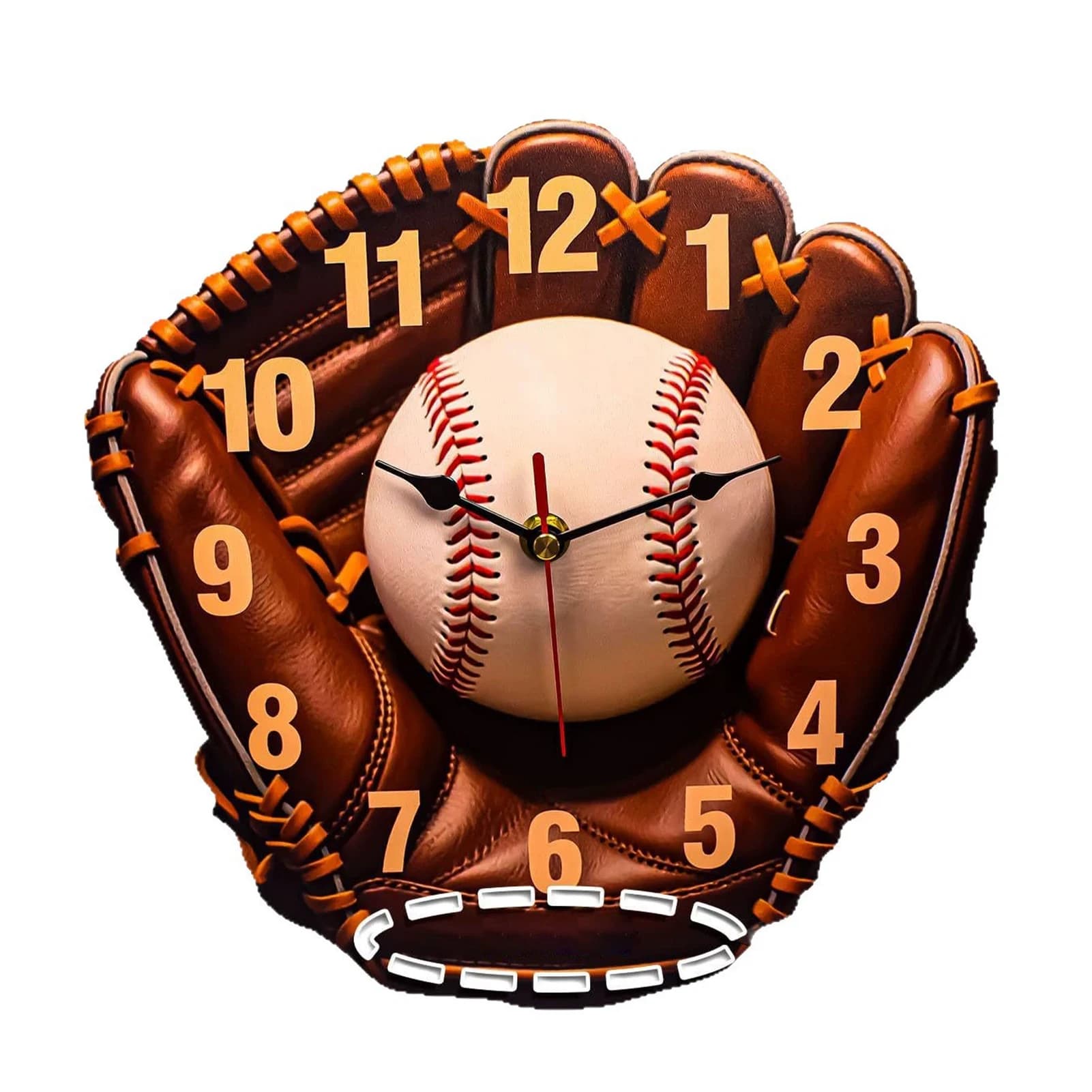 Baseball Theme Clock, Watch, Wall Decoration, Easy 3D Waterproof, Perfect for Living Room, Bedrooms, Entrances And