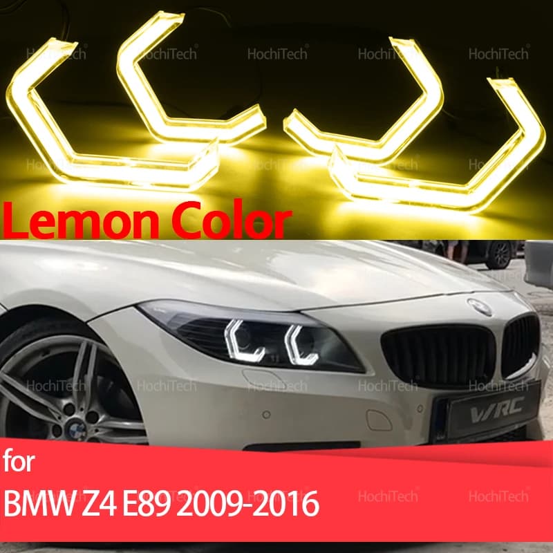 Eccellente luce diurna giallo limone stile M4 Led Angel Eyes Kit Anelli per BMW Z4 E89 SDrive18i 20i 23i 28i 30i 35i 2009-2016