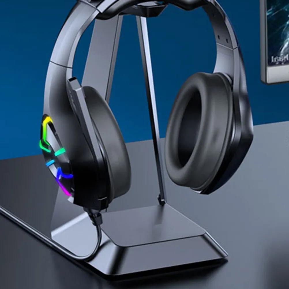 Supporto per cuffie da gaming, base stabile in ABS, organizer da scrivania per configurazione gaming